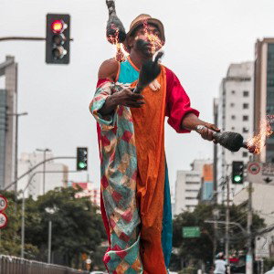 A Clown Losing His Frown