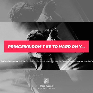 PrinceIke:Don’t be to hard on yourself