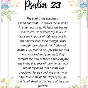 The Psalm of 23