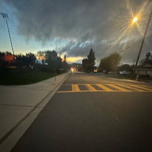 on the track