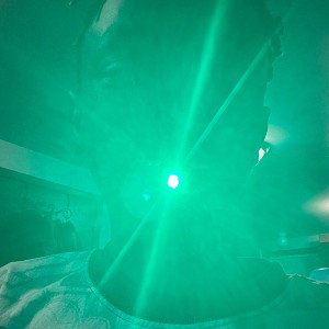 Green beam and ray beam