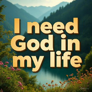 I need God in my life 