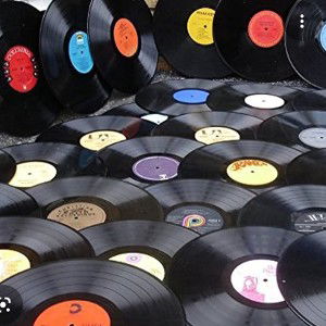 Spinning records.