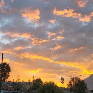 Que Bonito atardecer pero...