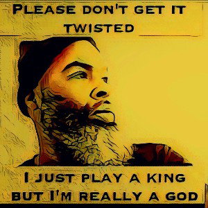 Let's make it happen : blood sweat tears, always rapping/ Gun smoke /gotta be packing/ no joke/in trenches can't be slac