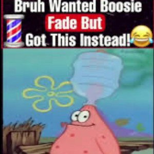 bruh wanted a Boosie fade but got this instead 