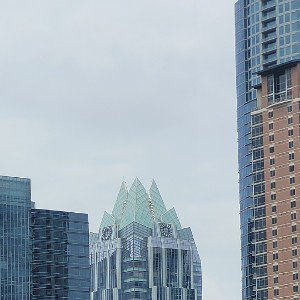 In the city