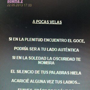 A pocas velas