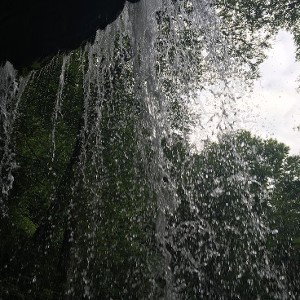 allein im Regen