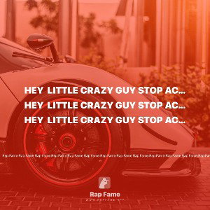 Hey  little crazy guy stop acting like crazy 🤪 