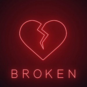 broken heart 💔 on the road 