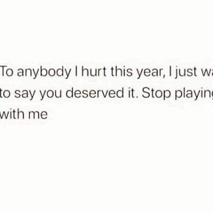 "Stop Playin With Me"