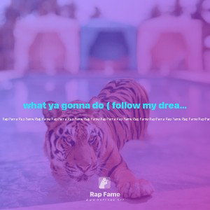 what ya gonna do ( follow my dreams)