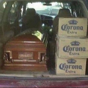 coronas in the back