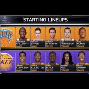 TSP Starting lineup 