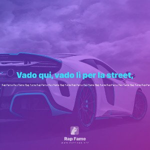 Vado qui, vado lì per la street,  