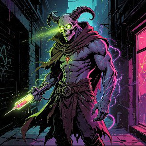 beaming demon!