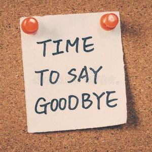 Saying goodbye 