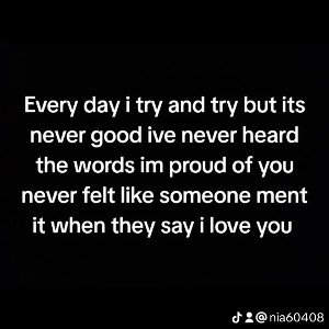 The words I'm proud of you