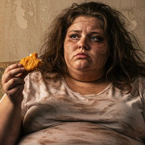 McNugget out a Fat girl's tit