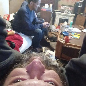 Chilling at Mike's place 