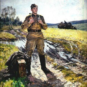 В руках автомат