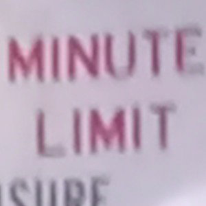 I'm changing this to minute limit