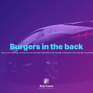 Burgers in the back