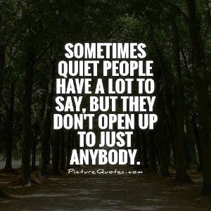 Quiet person