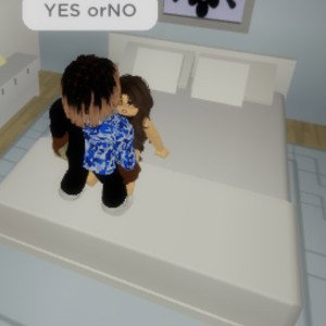 Life has is hard, does me with a girl on Roblox