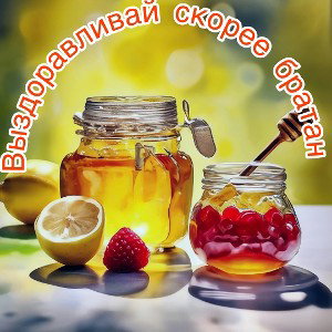 Выздоравливай скорее братан 