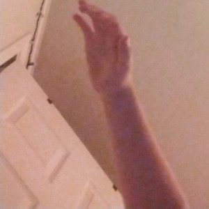 my hand in your face