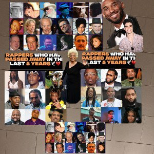 to many celebrities we lost fr singers rappers and tv host and cartoons