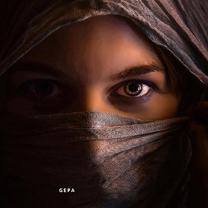 Her brown eyes